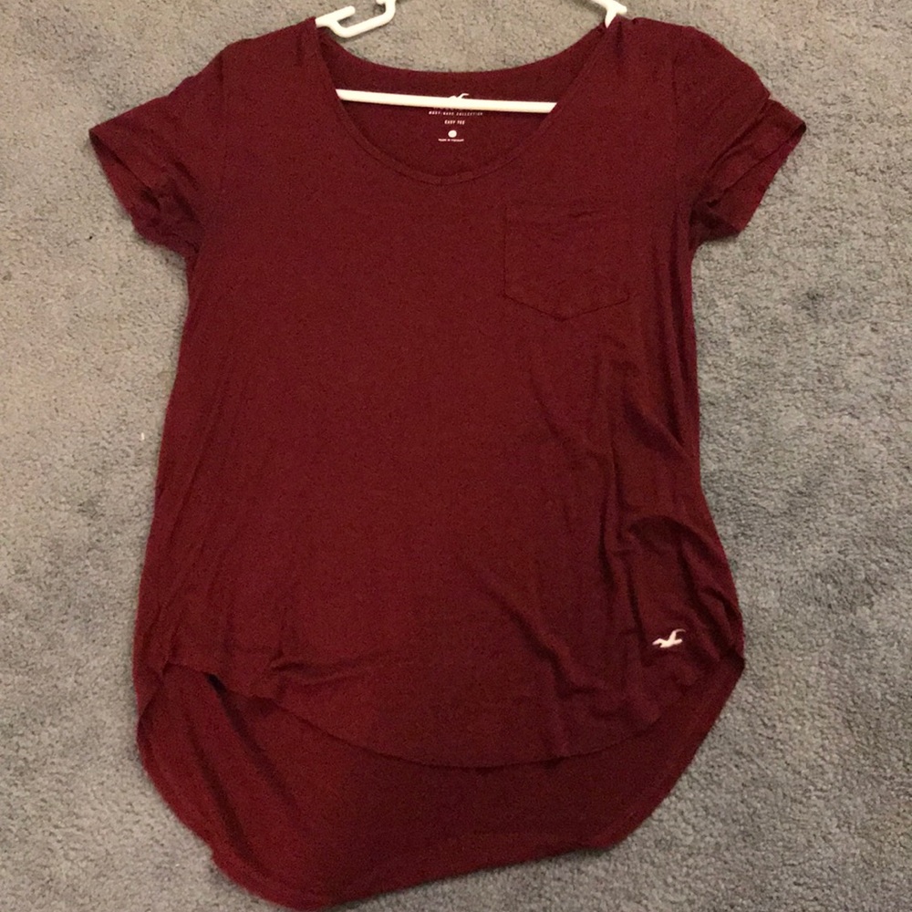 Maroon Hollister Top
